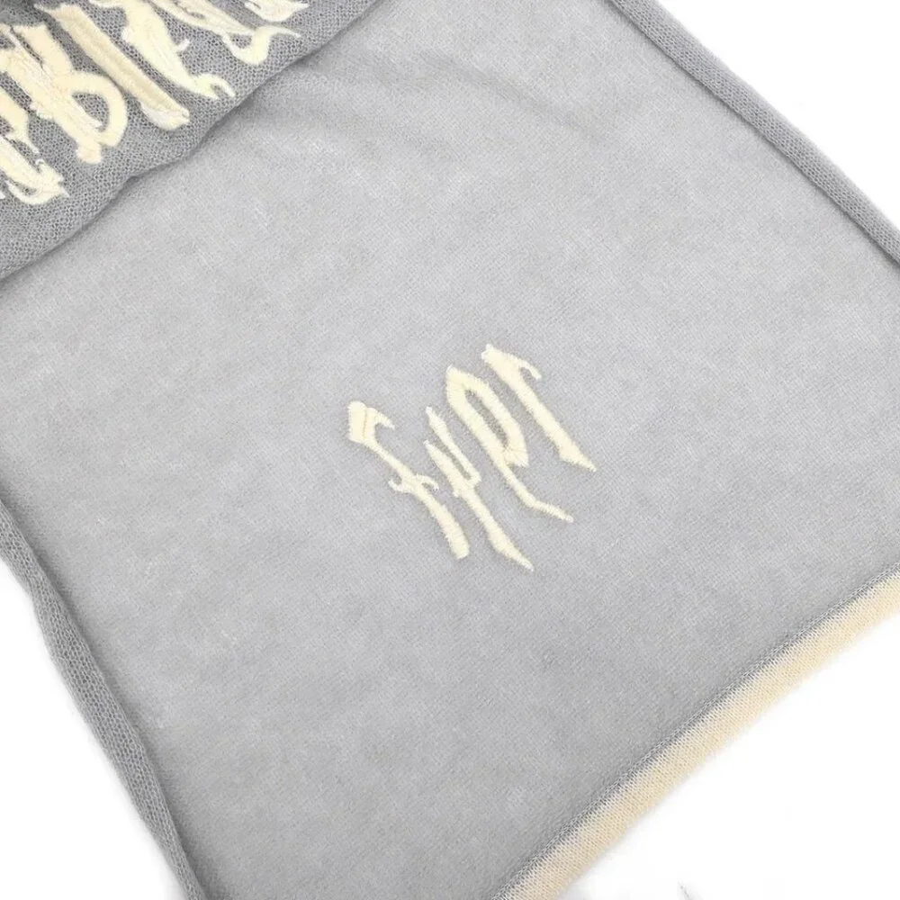 Christian Dior Gray Scarf Stole Small Good 126558